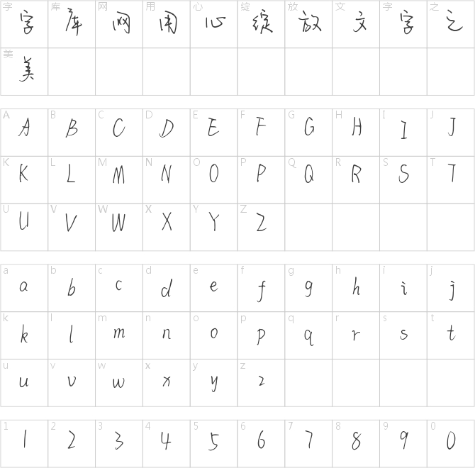 字語(yǔ)自在隨心體
