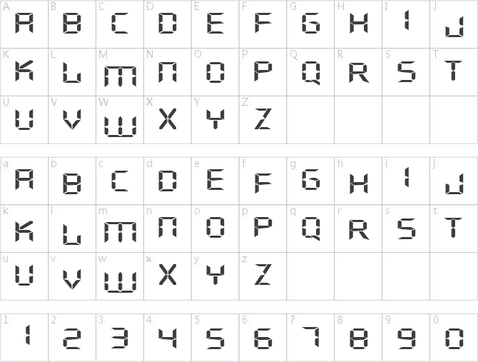 Digiface七段數(shù)碼管顯示