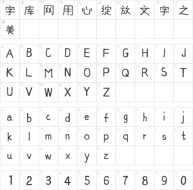 字趣波波體