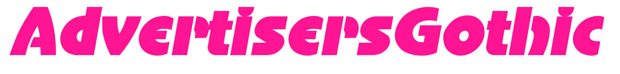 AdvertisersGothic預(yù)覽圖片