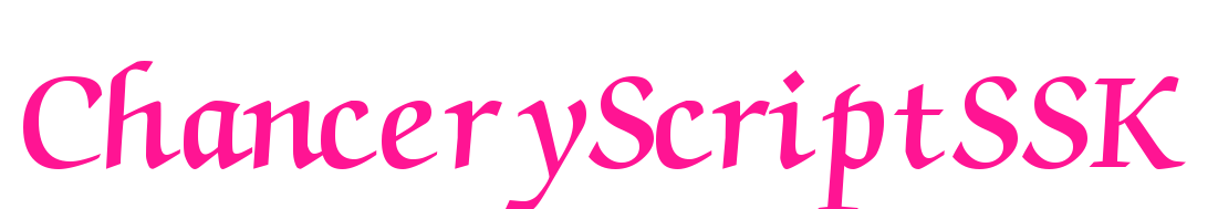 ChanceryScriptSSK預(yù)覽圖片