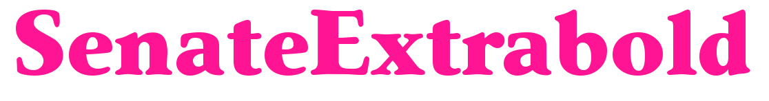 SenateExtrabold預覽圖片