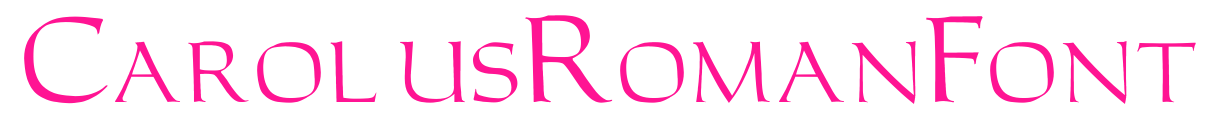 CarolusRomanFont預覽圖片