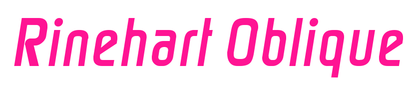 Rinehart Oblique預(yù)覽圖片