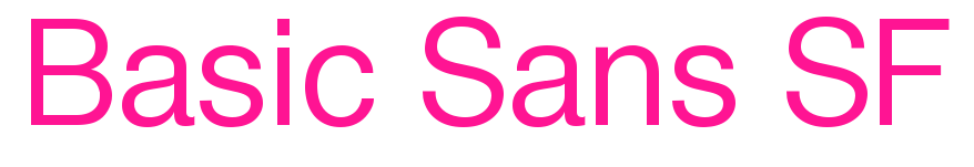 Basic Sans SF預覽圖片