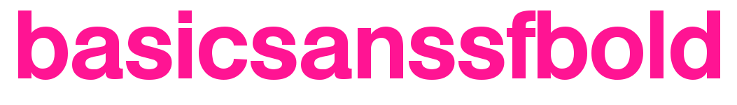 basicsanssfbold預(yù)覽圖片