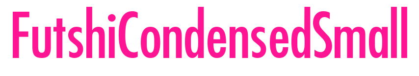 FutshiCondensedSmall預(yù)覽圖片