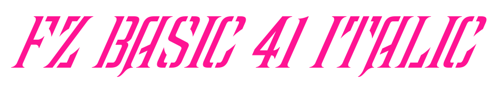FZ BASIC 41 ITALIC預(yù)覽圖片