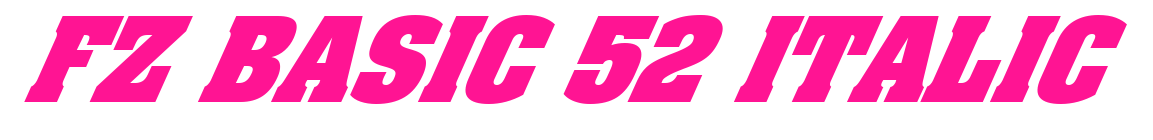 FZ BASIC 52 ITALIC預(yù)覽圖片
