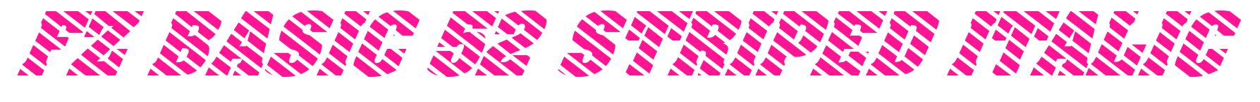 FZ BASIC 52 STRIPED ITALIC預覽圖片