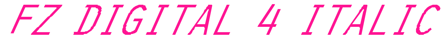 FZ DIGITAL 4 ITALIC預(yù)覽圖片