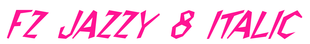 FZ JAZZY 8 ITALIC預(yù)覽圖片