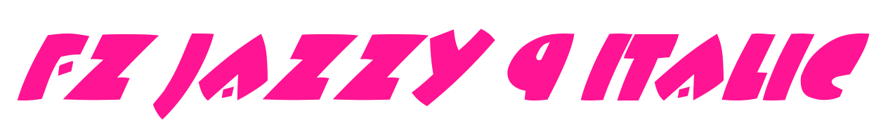 FZ JAZZY 9 ITALIC預(yù)覽圖片