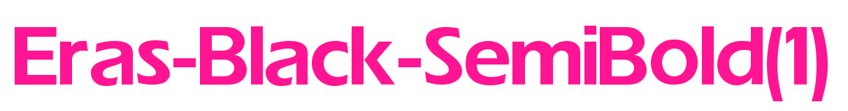 Eras-Black-SemiBold(1)預(yù)覽圖片