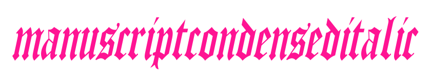 manuscriptcondenseditalic預(yù)覽圖片