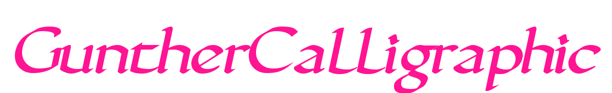 GuntherCalligraphic預(yù)覽圖片