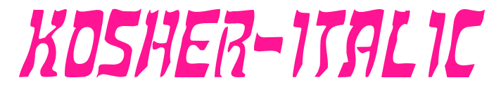 Kosher-Italic預(yù)覽圖片