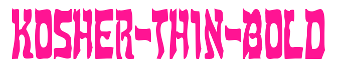 Kosher-Thin-Bold預(yù)覽圖片