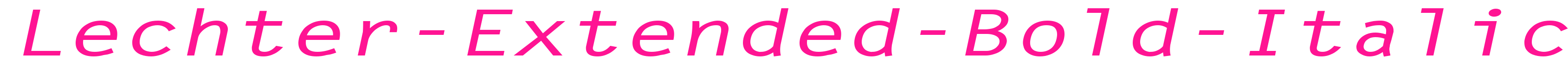 Lechter-Extended-Bold-Italic預(yù)覽圖片