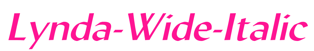 Lynda-Wide-Italic預覽圖片