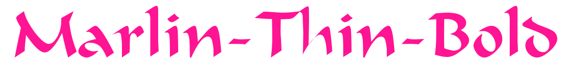 Marlin-Thin-Bold預(yù)覽圖片