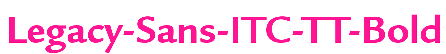 Legacy-Sans-ITC-TT-Bold預(yù)覽圖片