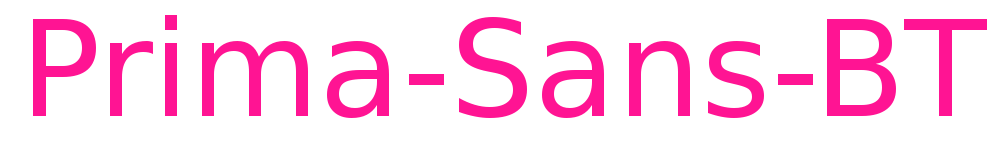 Prima-Sans-BT預(yù)覽圖片