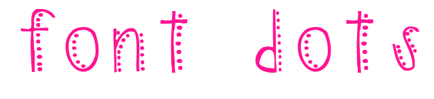 font dots預(yù)覽圖片
