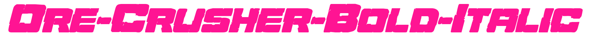 Ore-Crusher-Bold-Italic預(yù)覽圖片