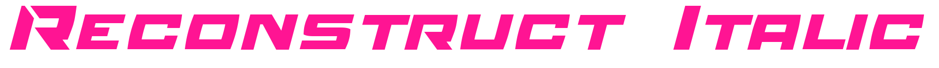 Reconstruct Italic預(yù)覽圖片