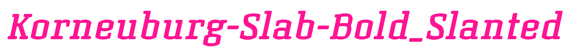 Korneuburg-Slab-Bold_Slanted預覽圖片