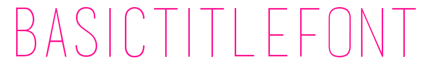basictitlefont預(yù)覽圖片