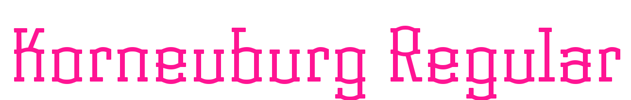 Korneuburg Regular預覽圖片