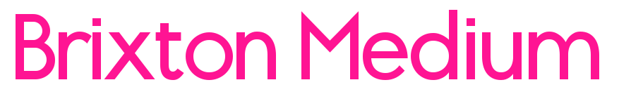 Brixton Medium預(yù)覽圖片