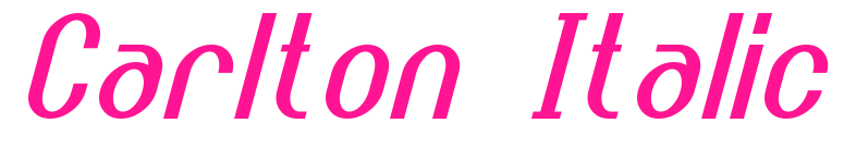 Carlton Italic預(yù)覽圖片