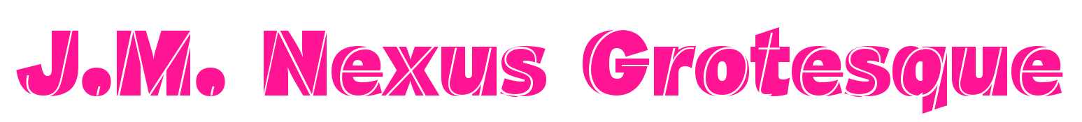 J.M. Nexus Grotesque預(yù)覽圖片