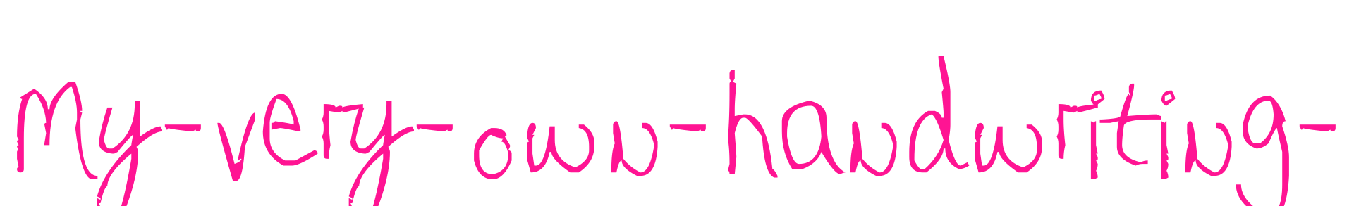 My-very-own-handwriting-預(yù)覽圖片