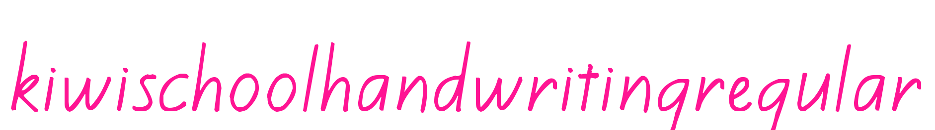 kiwischoolhandwritingregular預(yù)覽圖片