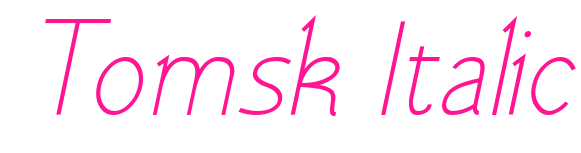 Tomsk Italic預(yù)覽圖片