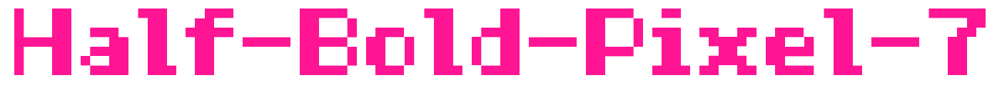 Half-Bold-Pixel-7預(yù)覽圖片