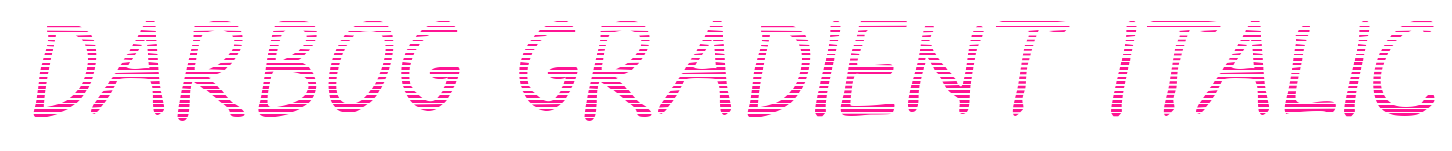 Darbog gradient italic預覽圖片