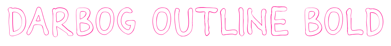 Darbog outline bold預(yù)覽圖片