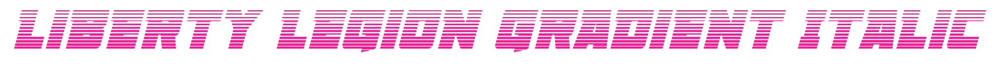 Liberty Legion Gradient Italic預(yù)覽圖片