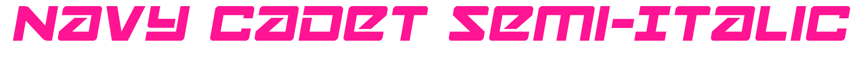 Navy Cadet Semi-Italic預(yù)覽圖片