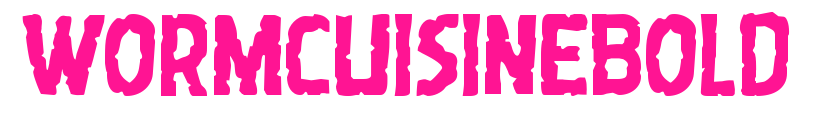 wormcuisinebold預(yù)覽圖片