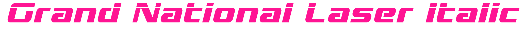 Grand National Laser Italic預(yù)覽圖片