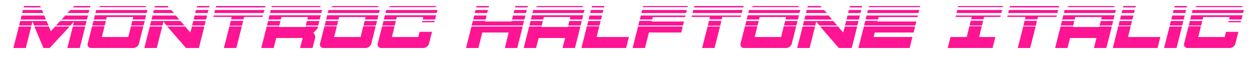 Montroc Halftone Italic預(yù)覽圖片