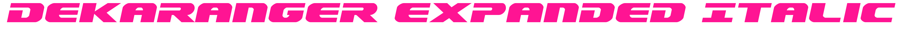 Dekaranger Expanded Italic預(yù)覽圖片
