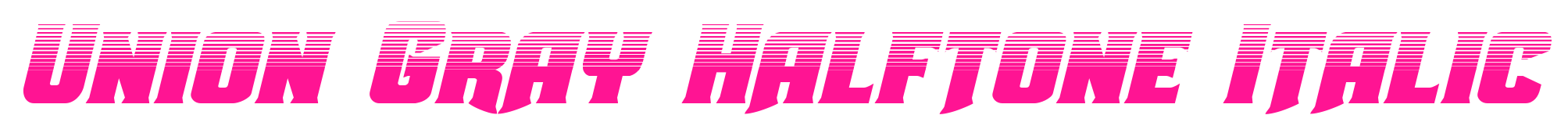 Union Gray Halftone Italic預(yù)覽圖片