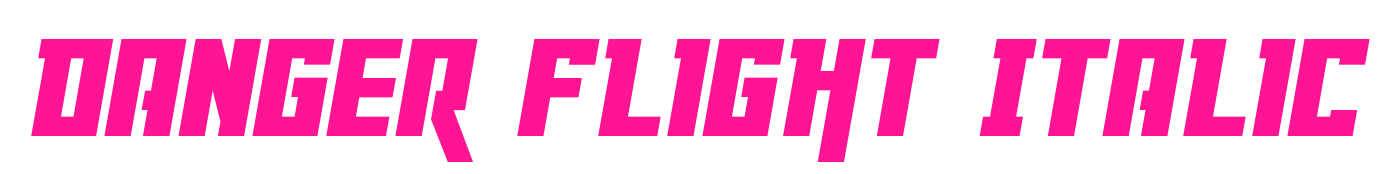 Danger Flight Italic預覽圖片